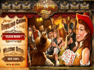 High Noon Casino website screenshot
