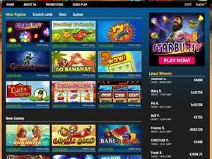 Hopa Casino software screenshot