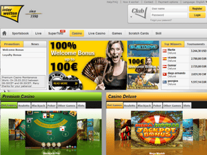 Interwetten Casino website screenshot