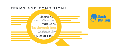 JackMillion Casino Terms and Conditions