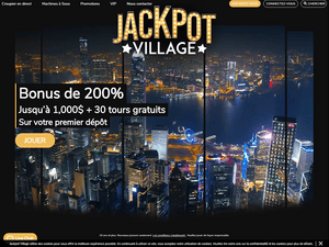 Jackpot Village website screenshot