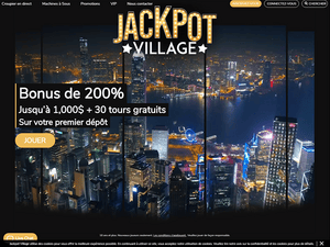 Jackpot Village website screenshot