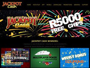 JackpotCash website screenshot