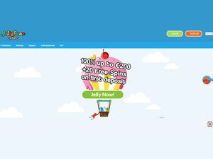 JellyBean Casino website screenshot