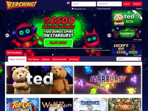 Kerching Casino website screenshot