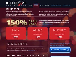 Kudos Casino software screenshot