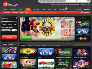 LSbet Casino website screenshot