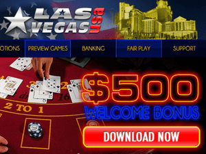 Las Vegas USA Casino website screenshot