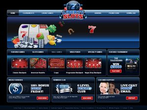 Liberty Slots Casino website screenshot