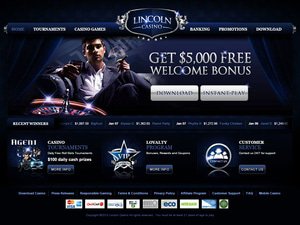 Lincoln Casino website screenshot