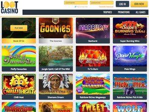 Loot Casino software screenshot