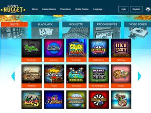 Lucky Nugget Casino software screenshot