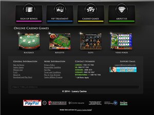 Luxury Casino software screenshot