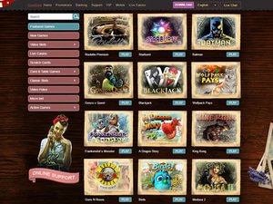 Madame Chance Casino software screenshot