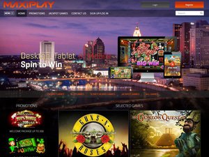 Maxiplay Casino website screenshot