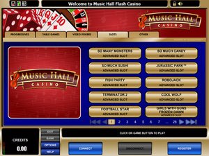 Music Hall Casino software screenshot