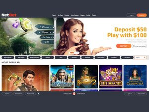 Casino NetBet website screenshot