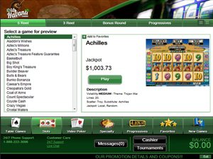 Old Havana Casino software screenshot