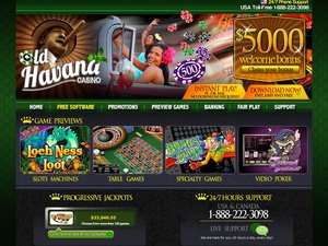 Old Havana Casino website screenshot