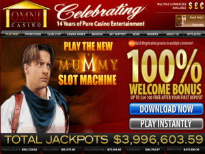 Omni Casino website screenshot