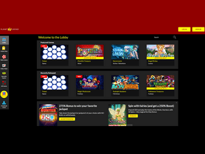 Planet7 Casino software screenshot