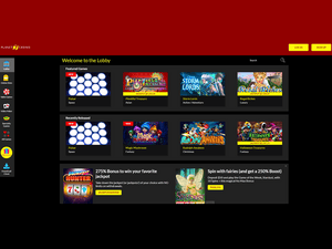 Planet 7 Casino software screenshot