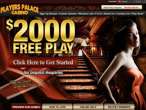 Players Palace Casino website screenshot