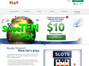 PlayOLG Casino website screenshot