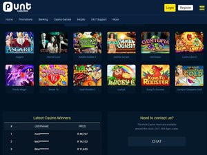 Punt Casino software screenshot