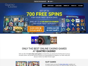 Quatro Casino software screenshot