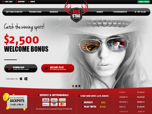 Red Stag Casino website screenshot
