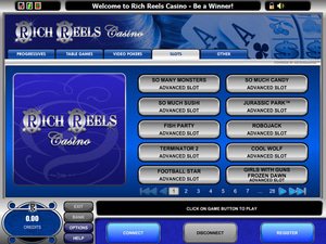 Rich Reels Casino software screenshot