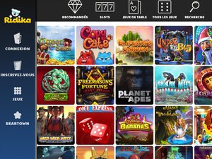 Ridika Casino software screenshot