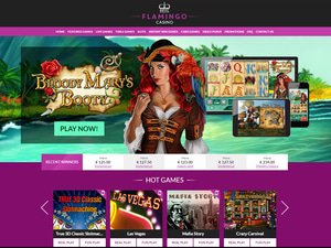 Royal Flamingo Casino website screenshot