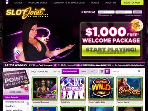 Slot Joint Casino website screenshot