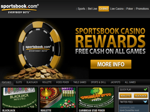 Sportsbook.com Casino website screenshot