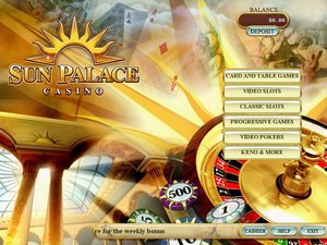 Sun Palace Casino software screenshot