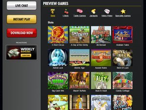 Super Nova Casino software screenshot