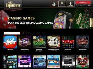 Supergame Casino software screenshot