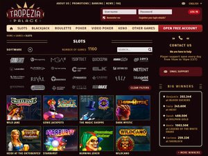 Tropezia Palace Casino software screenshot