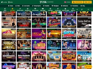 Tusk Casino software screenshot