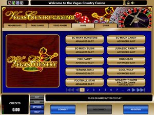 Vegas Country Casino software screenshot