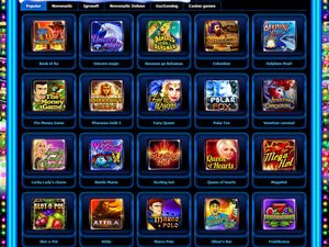 Vulkan Games Casino software screenshot