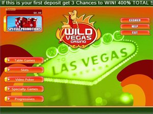 Wild Vegas Casino software screenshot