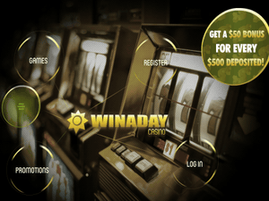 Winaday Casino website screenshot