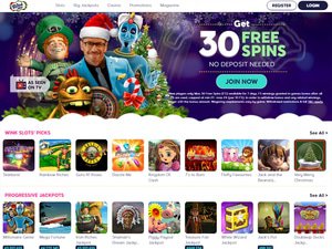Wink Slots Casino website screenshot