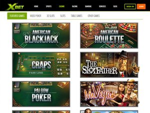 XBet Casino software screenshot