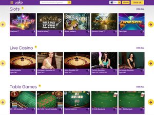 Yako Casino software screenshot
