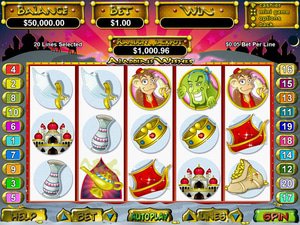 Aladdins Gold Casino software screenshot