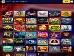 All In Casino software screenshot
